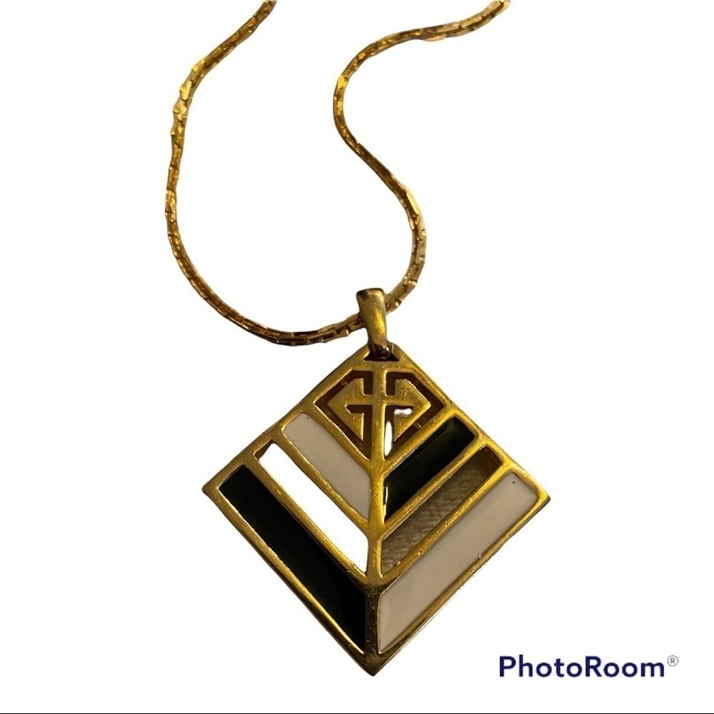 Vintage Givenchy Logo Necklace